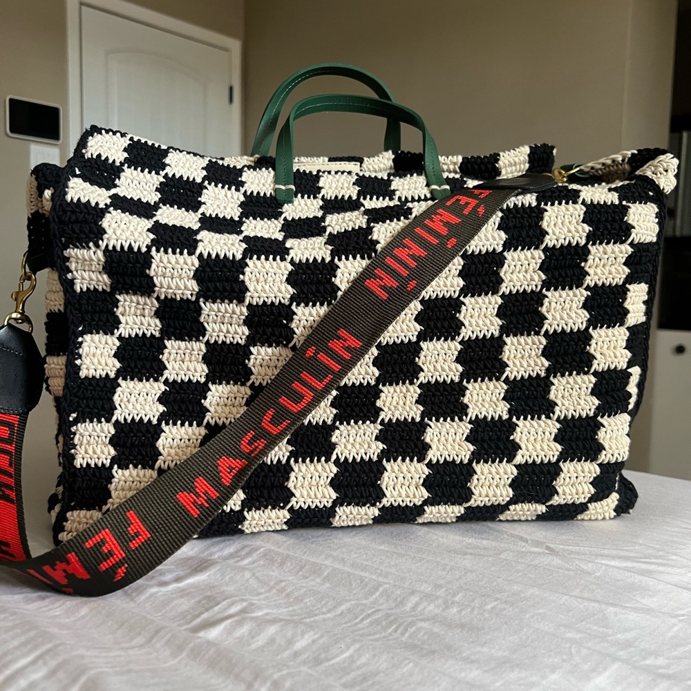 Clare V Checkered Tote